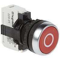 Кнопка с потайным толкателем - Osmoz - в сборе - IP 66 - красный с маркеровкой ''O'' | код 023708 |  Legrand